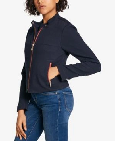 Shop Tommy Hilfiger Quilted Zip-pocket Jacket, Created For Macy's In Sky Captain