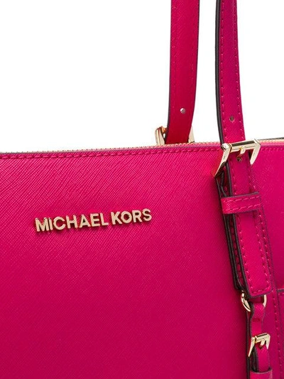 Shop Michael Michael Kors Jet Set Tote In Pink