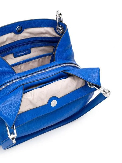 Michael Michael Kors Raven Large Shoulder Bag In Blue | ModeSens
