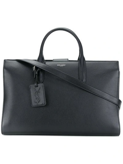 Shop Saint Laurent Large Jane Tote Bag In Black