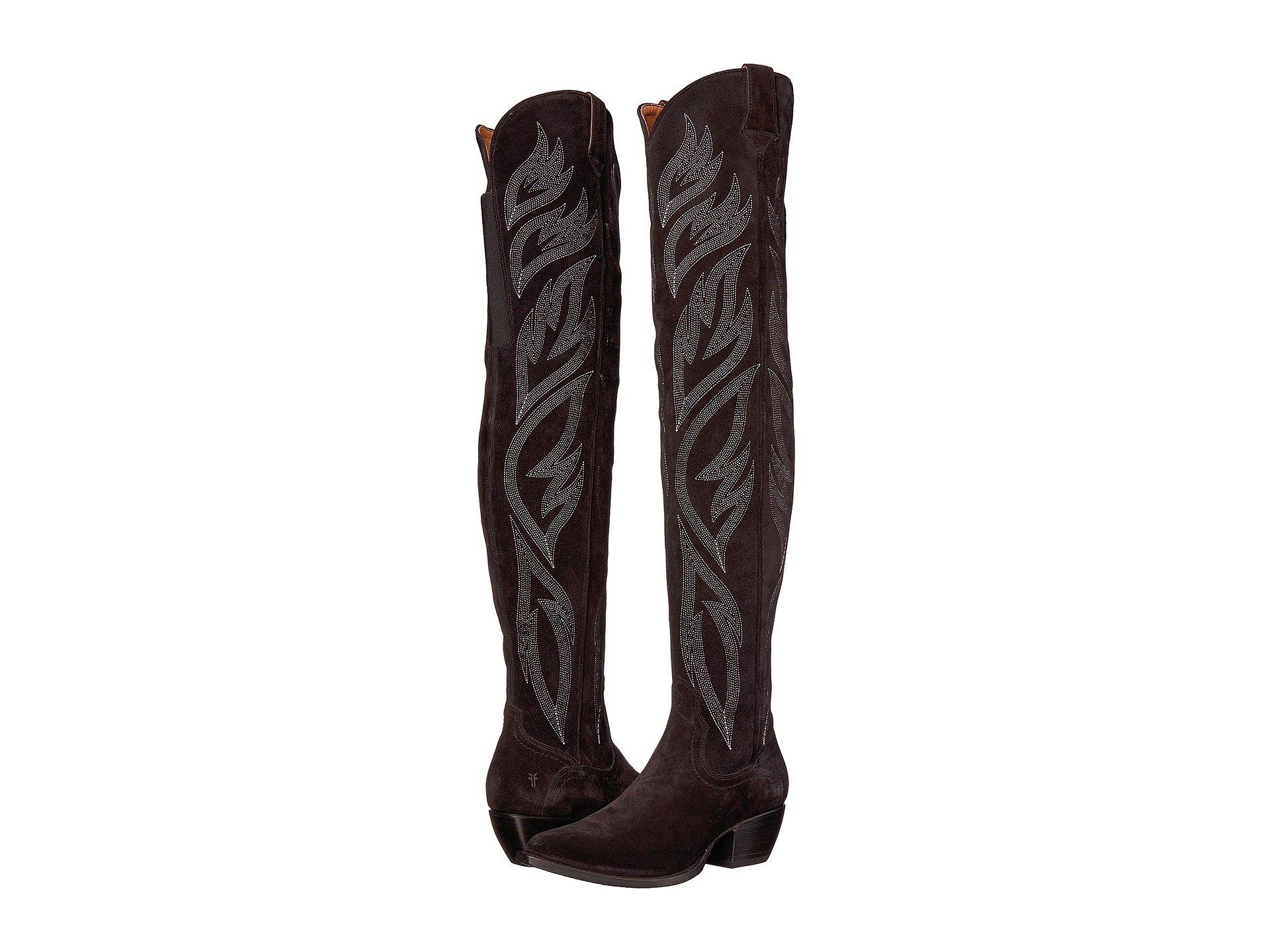 frye thigh high boots