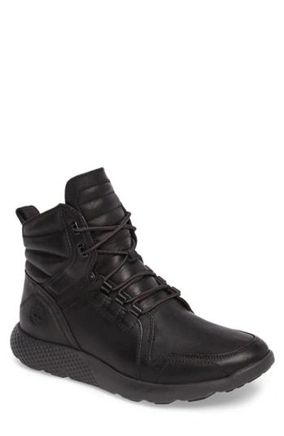 Shop Timberland Flyroam Boot In Black Leather