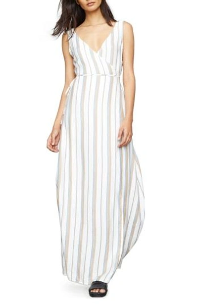 Shop Onia Wrap Cover-up Maxi Dress In White Multi