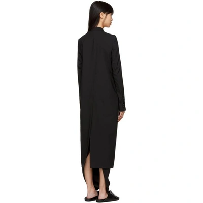 Shop Rick Owens Black Soft Knife Coat