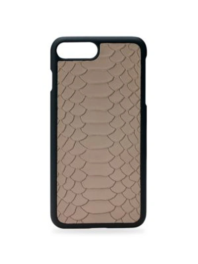Shop Gigi New York Leather Iphone Case 7 Plus In Stone