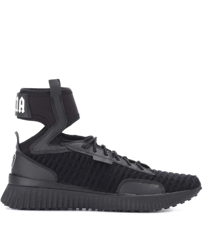 Shop Fenty X Puma The Trainer Mid Sneakers In Black