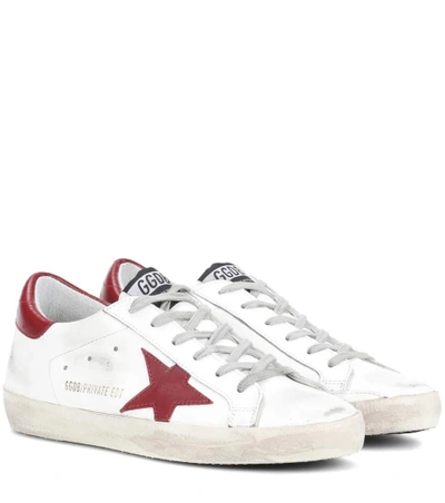 Shop Golden Goose Exclusive To Mytheresa.com - Superstar Leather Sneakers In White