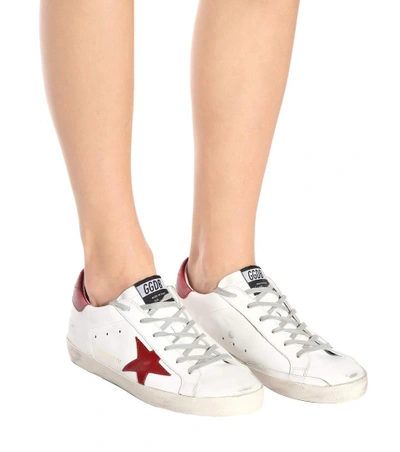 Shop Golden Goose Exclusive To Mytheresa.com - Superstar Leather Sneakers In White