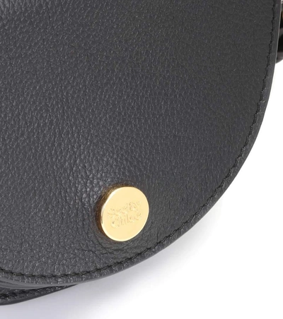 Shop See By Chloé Kris Mini Leather Shoulder Bag In Black