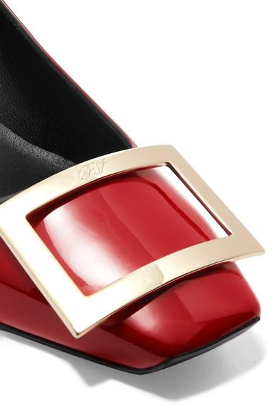 Shop Roger Vivier Trompette Patent-leather Pumps In Red