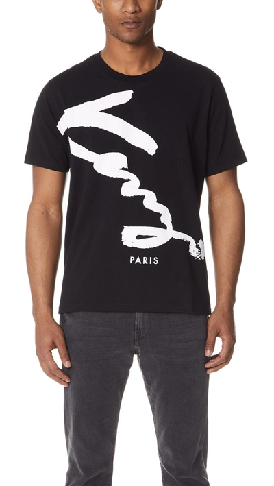 Shop Kenzo Signature T-shirt In Ink