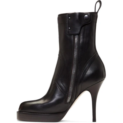 Shop Rick Owens Black Classic Stiletto Boots In 09 Black