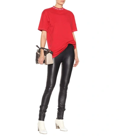 Shop Acne Studios Gojina Cotton T-shirt In Red