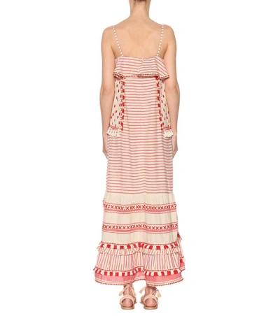 Dodo Bar Or Embroidered Cotton Dress In Red
