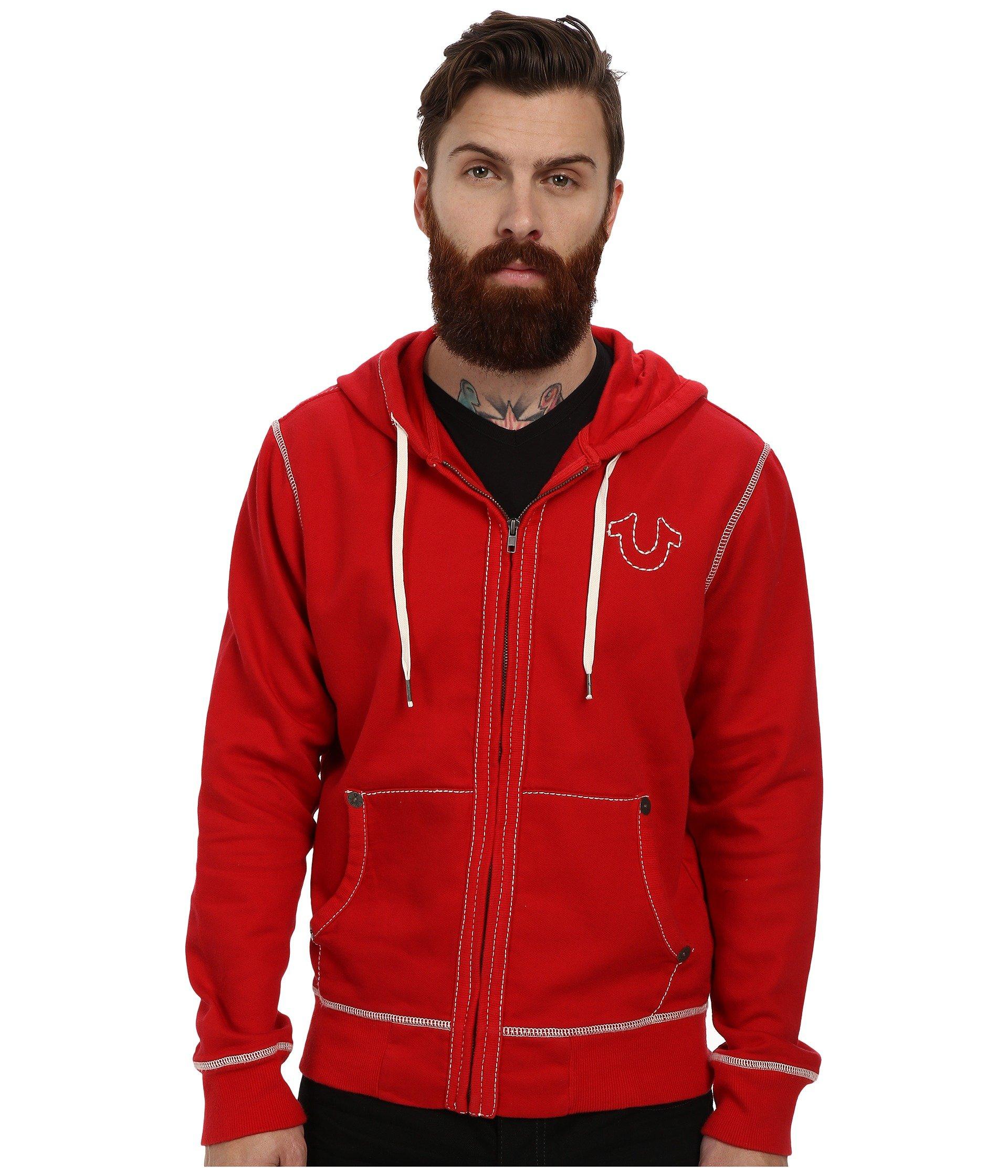 true religion contrast stitch hoodie