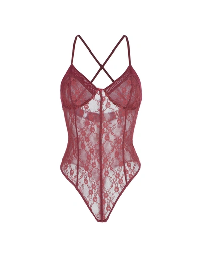 Shop Free People Bodysuit In Maroon