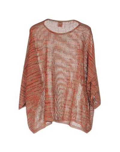Shop M Missoni Sweaters In Coral