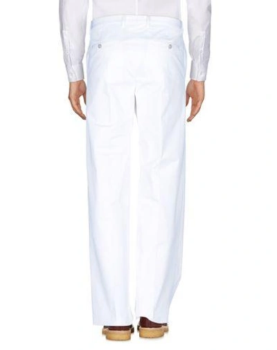 Shop Dolce & Gabbana Man Pants White Size 32 Cotton, Elastane