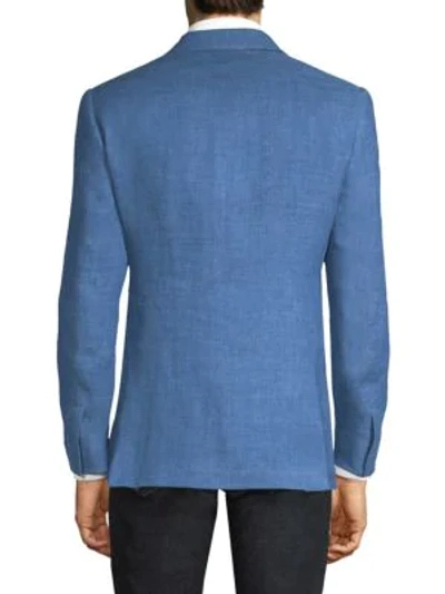 Shop Ralph Lauren Anthony Wool Jacket In Light Blue