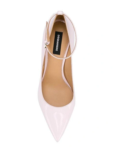 Shop Dsquared2 Mary Jane Heeled Pumps - Pink In Pink & Purple