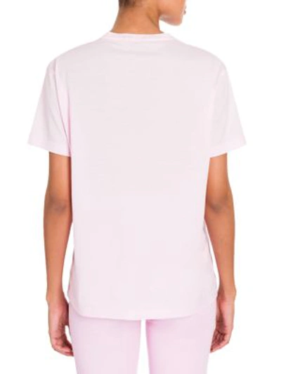 Shop Versace Jersey Logo Tee In Pink