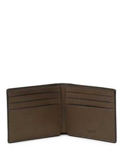 Shop Coach Leather Bifold Wallet In Surplus