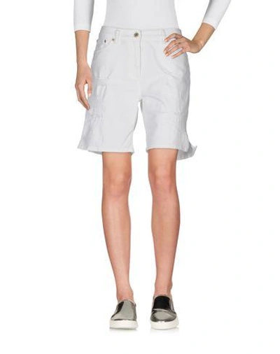 Shop Dondup Denim Shorts In White