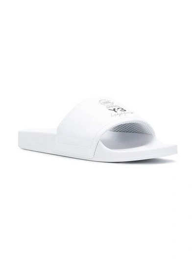Shop Y-3 Adilette Slides - White