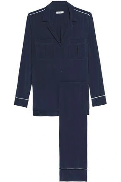 Shop Equipment Woman Sonny Washed-silk Pajama Set Midnight Blue