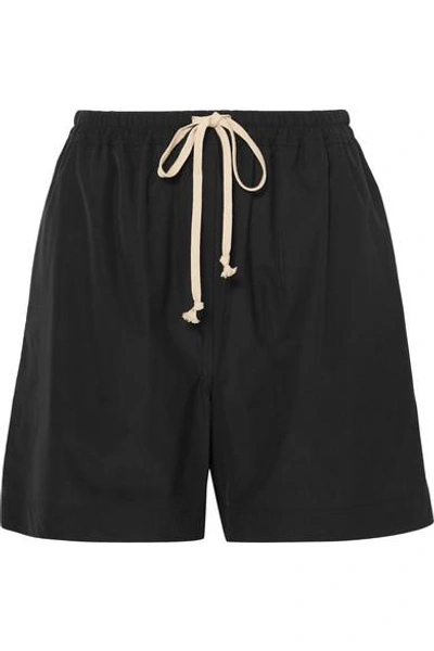 Shop Rick Owens Drawstring Shell Shorts In Black