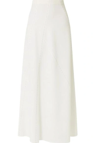 Shop The Row Farrow Paneled Cady Maxi Skirt In White