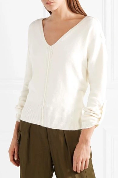 Shop Tom Ford Silk-blend Sweater In Ivory