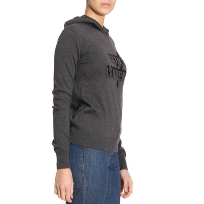 Shop Saint Laurent Sweater Sweater Women  In Grey