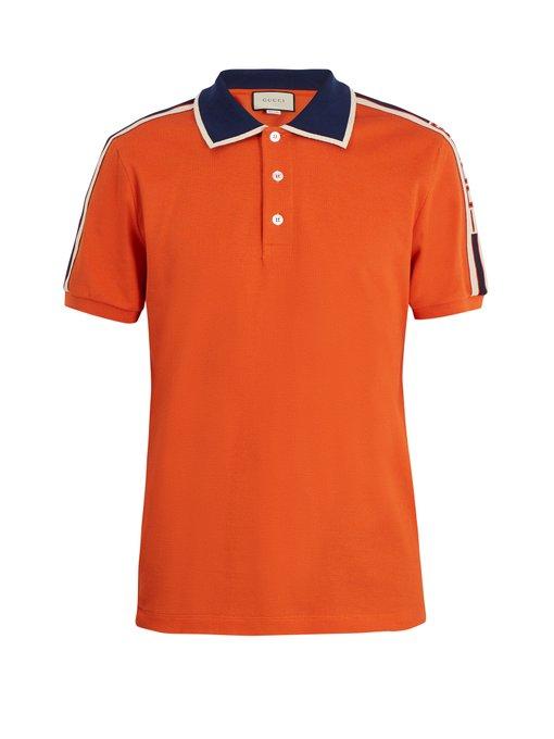 orange gucci polo