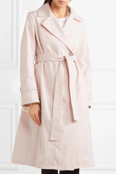 Shop Jil Sander Cotton Trench Coat In Pastel Pink