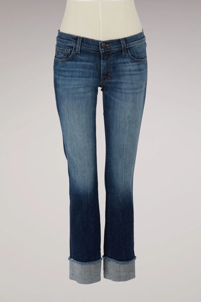 Shop J Brand Hipster Low-rise Straight Leg Jeans In Jasper