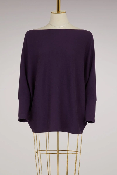 Shop Maison Ullens Cashmere Sweatshirt In Dark Orchid