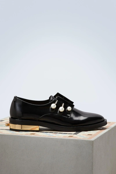 Shop Coliac Fernanda Leather Loafers In Black