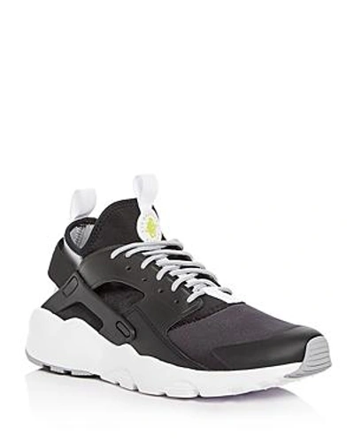 Shop Nike Men's Air Huarache Run Ultra Lace Up Sneakers In Black/white