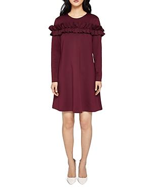 ted baker ruffle tunic dress