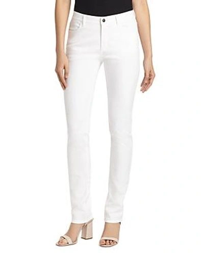 Shop Lafayette 148 Thompson Chevron-textured Jeans In White