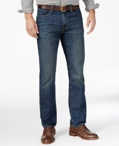 Shop Tommy Hilfiger Men's Big & Tall Straight-leg Jeans In Dark Wash
