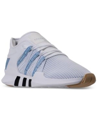 Shop Adidas Originals Adidas Women's Eqt Racing Adv Casual Sneakers From Finish Line In White/ash Blue
