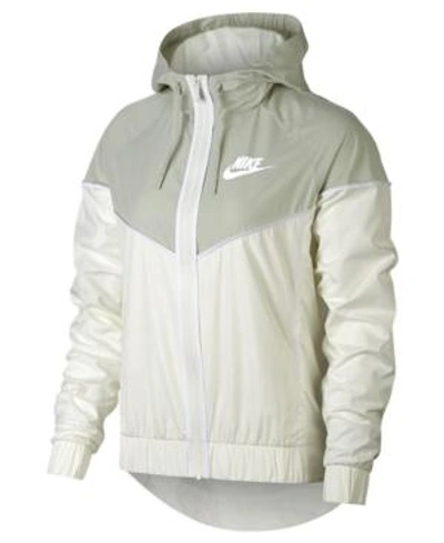 Shop Nike Sportswear Windrunner Hooded Jacket In Sail