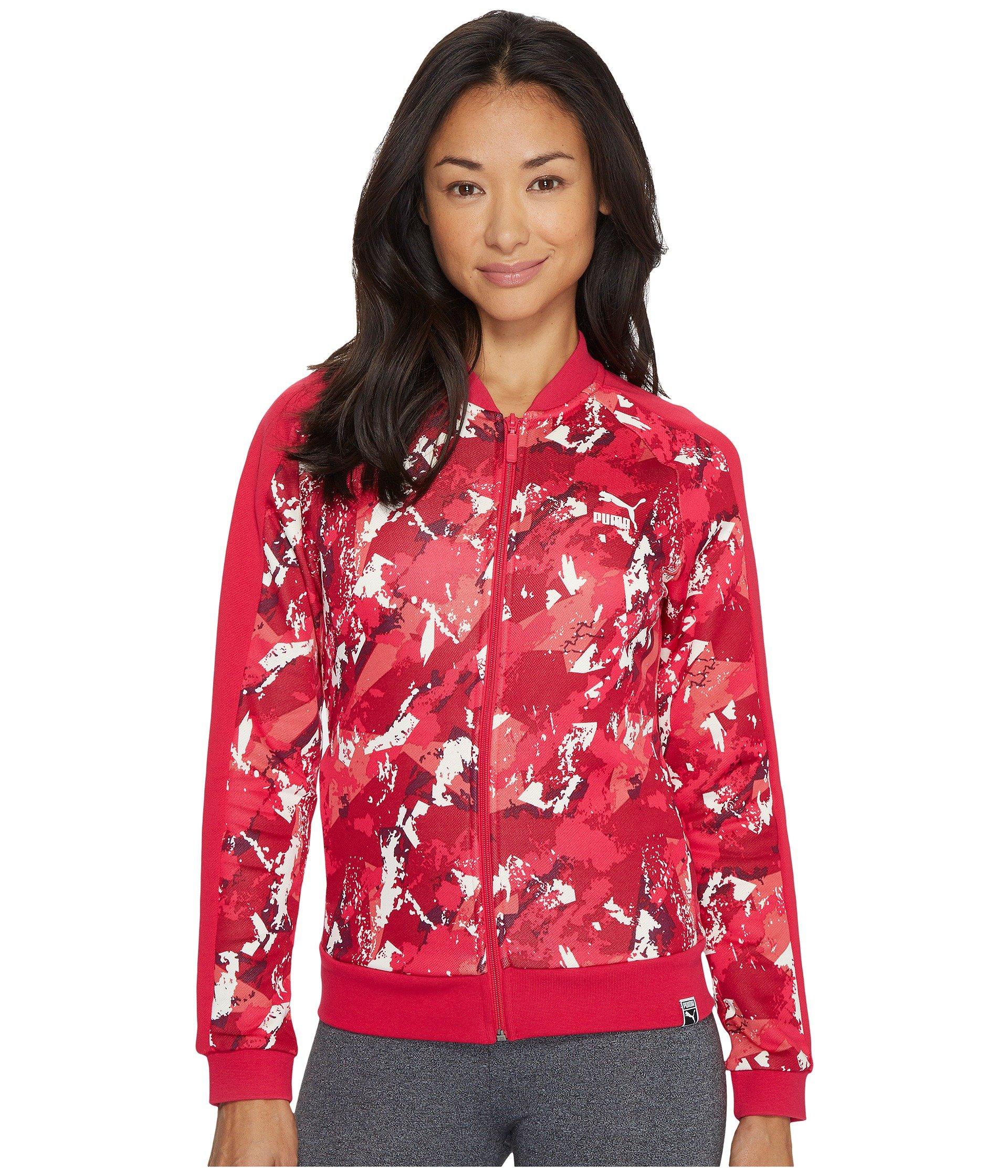 Puma Aop Archive T7 Track Jacket In Love Potion | ModeSens