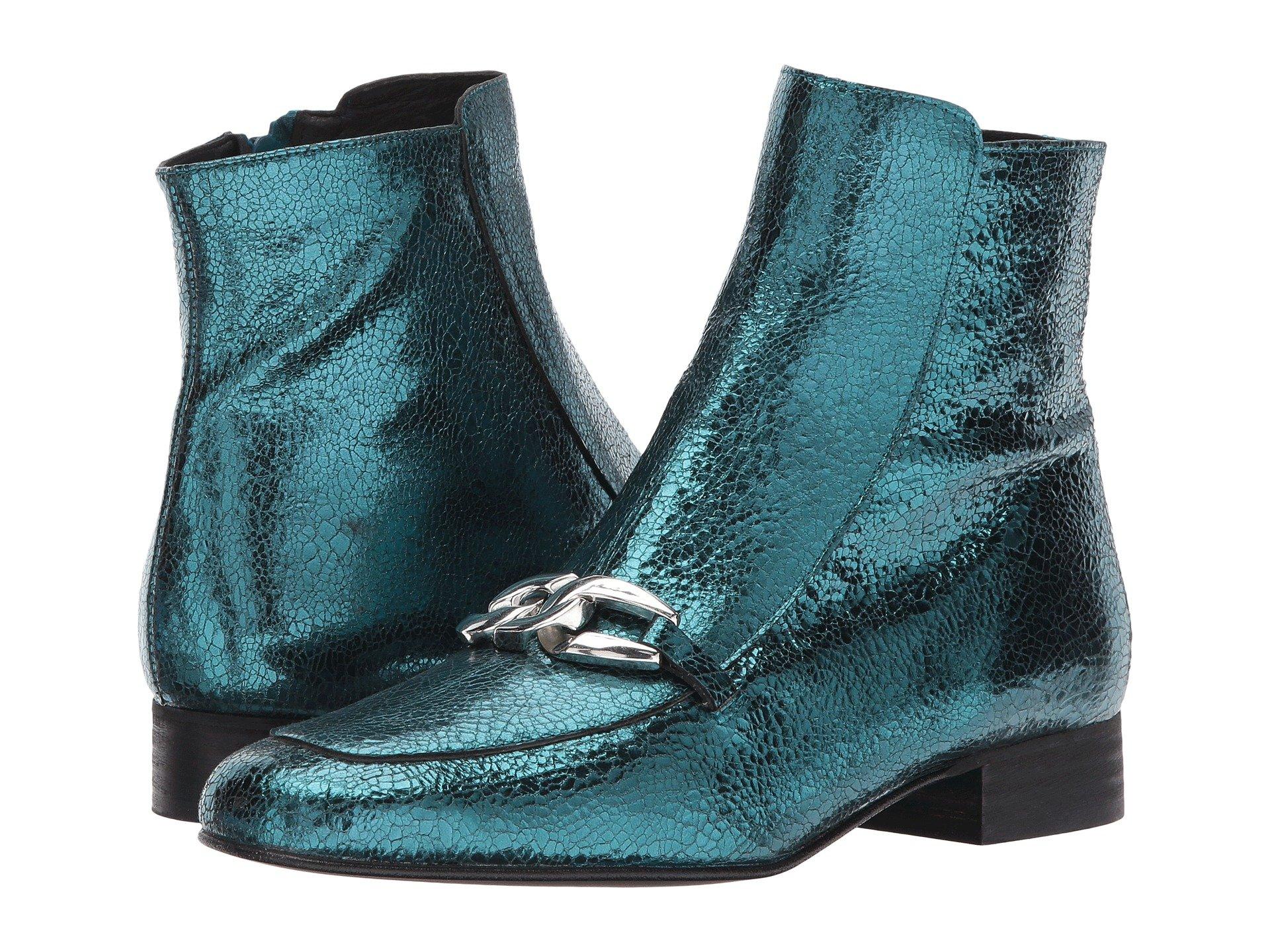 emerald green ankle boots