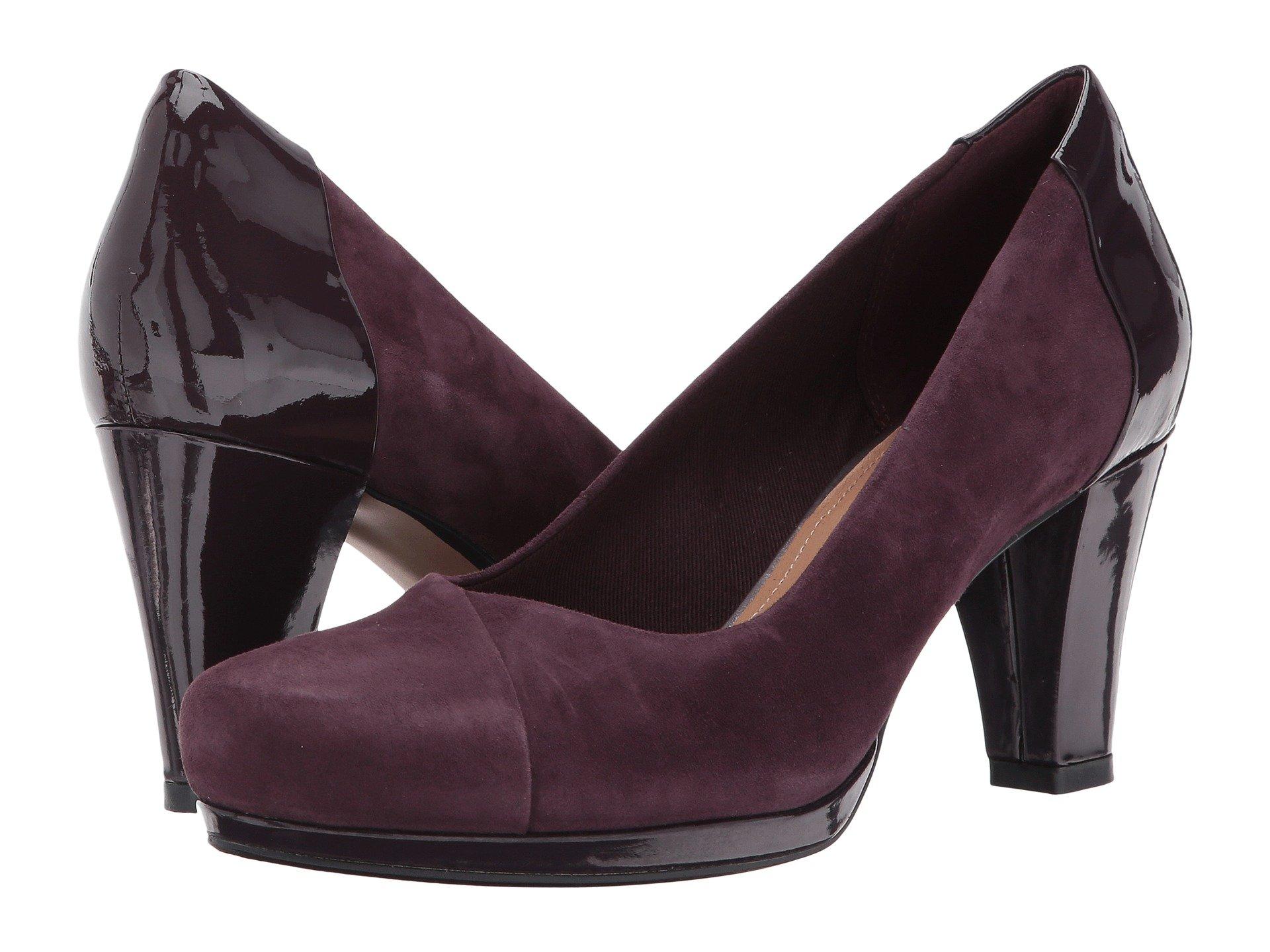 aubergine pumps