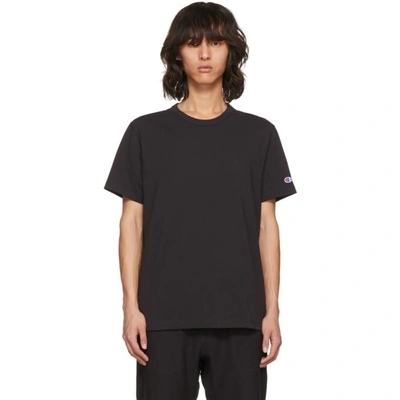 Shop Champion Reverse Weave Black Basic T-shirt In Nbk Kk001