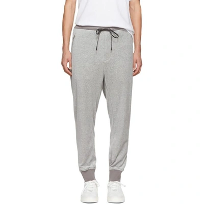 Shop 3.1 Phillip Lim / フィリップ リム 3.1 Phillip Lim Grey Tapered Velour Lounge Pants In Ltgry Lt022