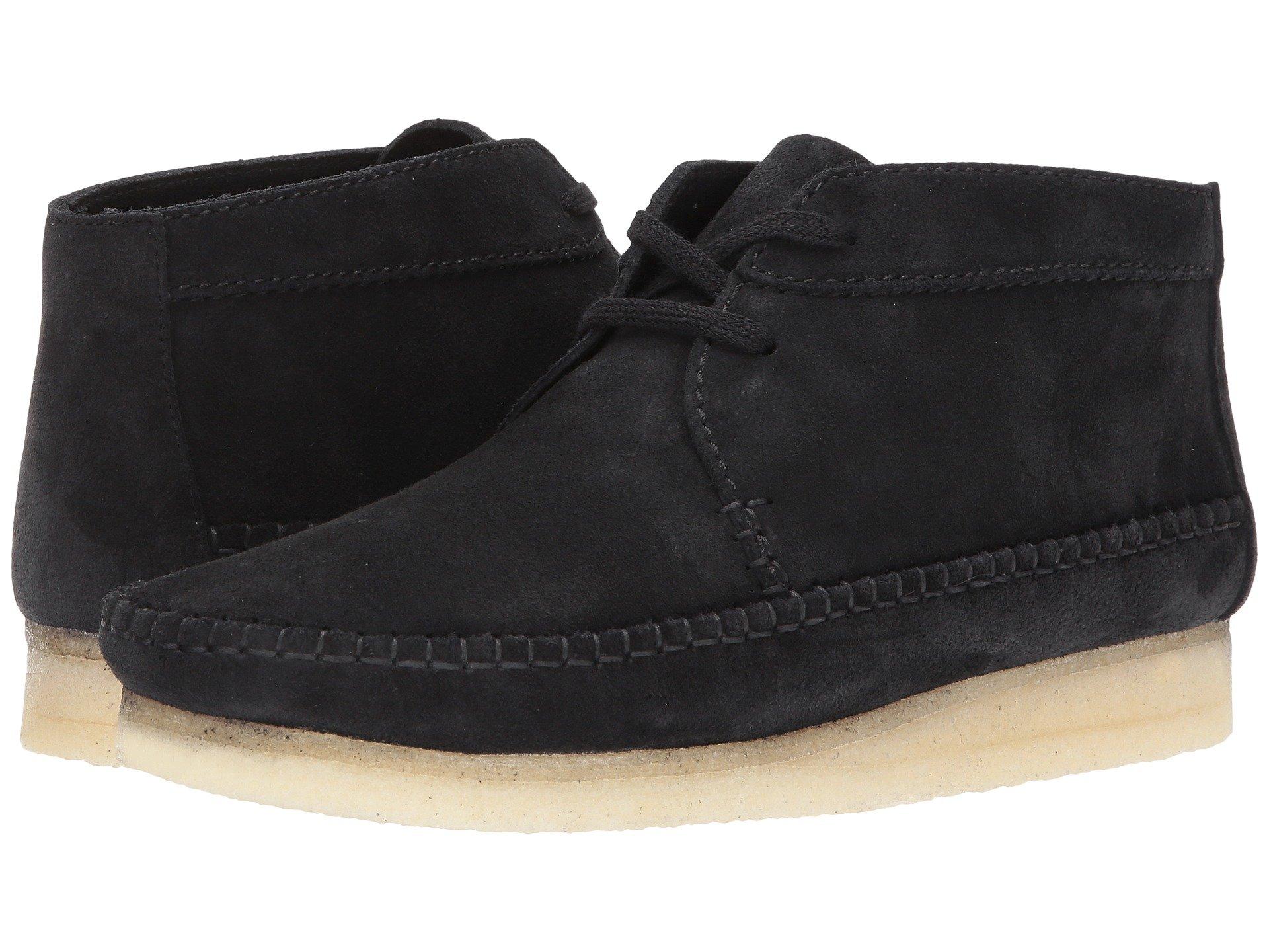 Clarks Weaver Boot, Black Suede | ModeSens